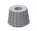 cone nut.PA66NAT M5