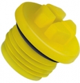 O-Ring Gewindestopfen HDPE gelb BSP D (mm)= 68-0 H (mm)= 25-0 h1 (mm)= 15-0 S (mm)= 36-0 Gewindegroesse d 2inchx11