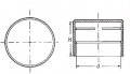 Flexible Rohrschutzkappen Flexibles PE Farbe Gelb D (mm)= 746 H (mm)= 150 Nenndurchmesser -