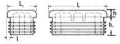 Rechteckeinsaetze LDPE Farbe Schwarz h (mm)= 6.2 h1 (mm)= 18 LxL1 (Zoll)= 21/2x11/2 LxL1 (mm)= 63.5x38.1 l (Gauge)= Dez 16 l (mm)= 2.0 - 2.5 Poliert