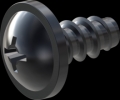 screw for plastic: Screw STS-plus KN6031 2.2x4.5 - H1 steel, hardened 10.9 Zinc-Nickel-plated,  baked, passivated black/ Cr-VI-free, sealed, 720 h until Fe-Corrosion