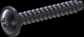 screw for plastic: Screw STS-plus KN6031 2.2x14 - H1 steel, hardened 10.9 Zinc-Nickel-plated,  baked, passivated black/ Cr-VI-free, sealed, 720 h until Fe-Corrosion