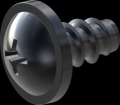 screw for plastic: Screw STS-plus KN6031 2.5x4.5 - H1 steel, hardened 10.9 Zinc-Nickel-plated,  baked, passivated black/ Cr-VI-free, sealed, 720 h until Fe-Corrosion