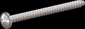 screw for plastic: Screw STS-plus KN6031 2.5x30 - H1 stainless-steel, A2 - 1.4567 Bright-pickled and passivated