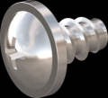 screw for plastic: Screw STS-plus KN6031 3x5 - H1 stainless-steel, A2 - 1.4567 Bright-pickled and passivated