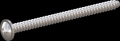 screw for plastic: Screw STS-plus KN6031 5x70 - H2 stainless-steel, A2 - 1.4567 Bright-pickled and passivated