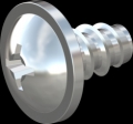 screw for plastic: Screw STS-plus KN6031 6x10 - H3 steel, hardened 10.9 zinc-plated 5-7 ?m, baked, blue / transparent passivated