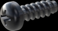 screw for plastic: Screw STS-plus KN6032 3.5x10 - H2 steel, hardened 10.9 Zinc-Nickel-plated,  baked, passivated black/ Cr-VI-free, sealed, 720 h until Fe-Corrosion