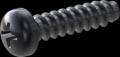 screw for plastic: Screw STS-plus KN6032 3.5x14 - H2 steel, hardened 10.9 Zinc-Nickel-plated,  baked, passivated black/ Cr-VI-free, sealed, 720 h until Fe-Corrosion