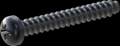 screw for plastic: Screw STS-plus KN6032 3.5x25 - H2 steel, hardened 10.9 Zinc-Nickel-plated,  baked, passivated black/ Cr-VI-free, sealed, 720 h until Fe-Corrosion