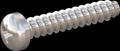 screw for plastic: Screw STS-plus KN6032 4x22 - H2 stainless-steel, A2 - 1.4567 Bright-pickled and passivated
