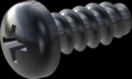 screw for plastic: Screw STS-plus KN6032 6x14 - H3 steel, hardened 10.9 Zinc-Nickel-plated,  baked, passivated black/ Cr-VI-free, sealed, 720 h until Fe-Corrosion