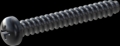 screw for plastic: Screw STS-plus KN6032 6x45 - H3 steel, hardened 10.9 Zinc-Nickel-plated,  baked, passivated black/ Cr-VI-free, sealed, 720 h until Fe-Corrosion