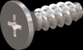 screw for plastic: Screw STS-plus KN6033 2.5x8 - H1 stainless-steel, A2 - 1.4567 Bright-pickled and passivated