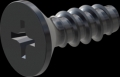 screw for plastic: Screw STS-plus KN6033 3.5x10 - H2 steel, hardened 10.9 Zinc-Nickel-plated,  baked, passivated black/ Cr-VI-free, sealed, 720 h until Fe-Corrosion