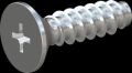 screw for plastic: Screw STS-plus KN6033 5x18 - H2 steel, hardened 10.9 zinc-plated 5-7 ?m, baked, blue / transparent passivated