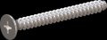 screw for plastic: Screw STS-plus KN6033 6x55 - H3 stainless-steel, A2 - 1.4567 Bright-pickled and passivated