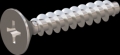 screw for plastic: Screw STS KN1033-Neu 3.5x20 - H2 stainless-steel, A2 - 1.4567 Bright-pickled and passivated