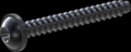 screw for plastic: Screw STS-plus KN6038 2x16 - T6 steel, hardened 10.9 Zinc-Nickel-plated,  baked, passivated black/ Cr-VI-free, sealed, 720 h until Fe-Corrosion