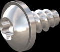 screw for plastic: Screw STS-plus KN6038 2.5x4.5 - T8 stainless-steel, A2 - 1.4567 Bright-pickled and passivated