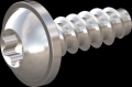 screw for plastic: Screw STS-plus KN6038 2.5x7 - T8 stainless-steel, A2 - 1.4567 Bright-pickled and passivated