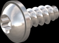 screw for plastic: Screw STS-plus KN6038 3x7 - T10 stainless-steel, A2 - 1.4567 Bright-pickled and passivated