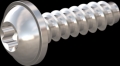 screw for plastic: Screw STS-plus KN6038 3.5x12 - T15 stainless-steel, A2 - 1.4567 Bright-pickled and passivated