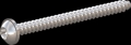 screw for plastic: Screw STS-plus KN6038 3.5x40 - T15 stainless-steel, A2 - 1.4567 Bright-pickled and passivated