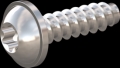 screw for plastic: Screw STS-plus KN6038 4x14 - T20 stainless-steel, A2 - 1.4567 Bright-pickled and passivated