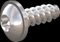screw for plastic: Screw STS-plus KN6038 4.5x12 - T20 stainless-steel, A2 - 1.4567 Bright-pickled and passivated