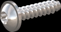 screw for plastic: Screw STS-plus KN6038 4.5x18 - T20 stainless-steel, A2 - 1.4567 Bright-pickled and passivated