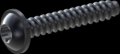 screw for plastic: Screw STS-plus KN6038 5x30 - T25 steel, hardened 10.9 Zinc-Nickel-plated,  baked, passivated black/ Cr-VI-free, sealed, 720 h until Fe-Corrosion