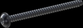 screw for plastic: Screw STS-plus KN6038 5x65 - T25 steel, hardened 10.9 Zinc-Nickel-plated,  baked, passivated black/ Cr-VI-free, sealed, 720 h until Fe-Corrosion