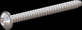screw for plastic: Screw STS-plus KN6038 6x65 - T30 stainless-steel, A2 - 1.4567 Bright-pickled and passivated