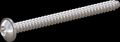 screw for plastic: Screw STS-plus KN6038 6x75 - T30 stainless-steel, A2 - 1.4567 Bright-pickled and passivated