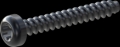 screw for plastic: Screw STS-plus KN6039 1.4x10 - T3 steel, hardened 10.9 Zinc-Nickel-plated,  baked, passivated black/ Cr-VI-free, sealed, 720 h until Fe-Corrosion