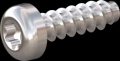 screw for plastic: Screw STS-plus KN6039 1.8x6 - T6 stainless-steel, A2 - 1.4567 Bright-pickled and passivated