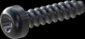 screw for plastic: Screw STS-plus KN6039 2x8 - T6 steel, hardened 10.9 Zinc-Nickel-plated,  baked, passivated black/ Cr-VI-free, sealed, 720 h until Fe-Corrosion