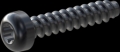 screw for plastic: Screw STS-plus KN6039 2x10 - T6 steel, hardened 10.9 Zinc-Nickel-plated, baked, passivated black/ Cr-VI-free, sealed, 720 h until Fe-Corrosion