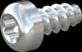 screw for plastic: Screw STS-plus KN6039 3.5x7 - T15 steel, hardened 10.9 zinc-plated 5-7 ?m, baked, blue / transparent passivated