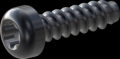 screw for plastic: Screw STS-plus KN6039 3.5x12 - T15 steel, hardened 10.9 Zinc-Nickel-plated,  baked, passivated black/ Cr-VI-free, sealed, 720 h until Fe-Corrosion