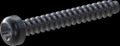 screw for plastic: Screw STS-plus KN6039 3.5x25 - T15 steel, hardened 10.9 Zinc-Nickel-plated,  baked, passivated black/ Cr-VI-free, sealed, 720 h until Fe-Corrosion