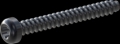 screw for plastic: Screw STS-plus KN6039 3.5x30 - T15 steel, hardened 10.9 Zinc-Nickel-plated,  baked, passivated black/ Cr-VI-free, sealed, 720 h until Fe-Corrosion