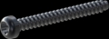 screw for plastic: Screw STS-plus KN6039 4x35 - T20 steel, hardened 10.9 Zinc-Nickel-plated,  baked, passivated black/ Cr-VI-free, sealed, 720 h until Fe-Corrosion