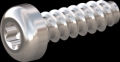 screw for plastic: Screw STS-plus KN6039 8x25 - T40 stainless-steel, A2 - 1.4567 Bright-pickled and passivated