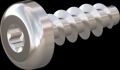screw for plastic: Screw STS KN1039 3.5x10 - T10 stainless-steel, A2 - 1.4567 Bright-pickled and passivated