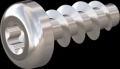 screw for plastic: Screw STS KN1039 5x12 - T20 stainless-steel, A2 - 1.4567 Bright-pickled and passivated