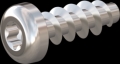 screw for plastic: Screw STS KN1039 5x14 - T20 stainless-steel, A2 - 1.4567 Bright-pickled and passivated