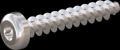 screw for plastic: Screw STS KN1039 6x35 - T25 stainless-steel, A2 - 1.4567 Bright-pickled and passivated