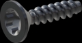 screw for plastic: Screw STS-plus KN6041 1x4.5 - T3 steel, hardened 10.9 Zinc-Nickel-plated,  baked, passivated black/ Cr-VI-free, sealed, 720 h until Fe-Corrosion